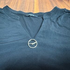 Black Top with Gold Toned Accents